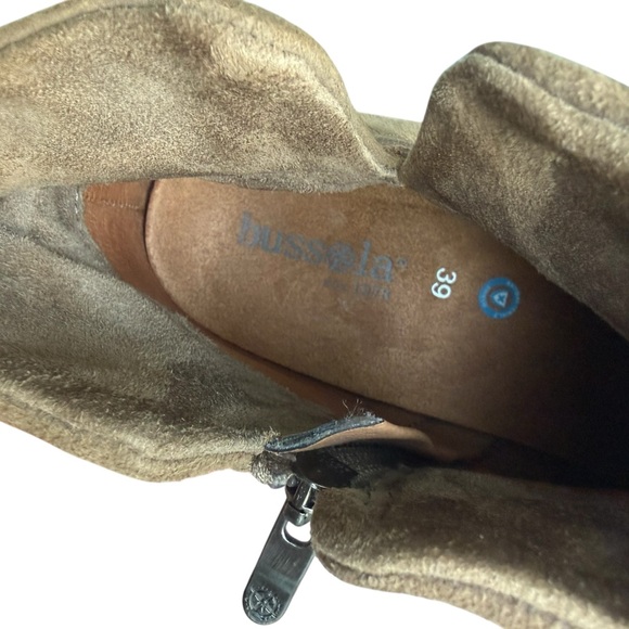 Bussola Brown Taupe Ankle Booties Size 8.5 - Picture 6 of 9